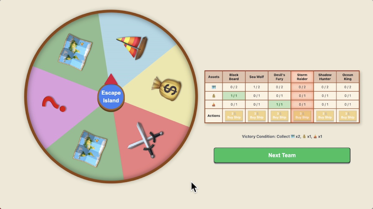 Island survival classroom team review game preview for collaborative quizzes