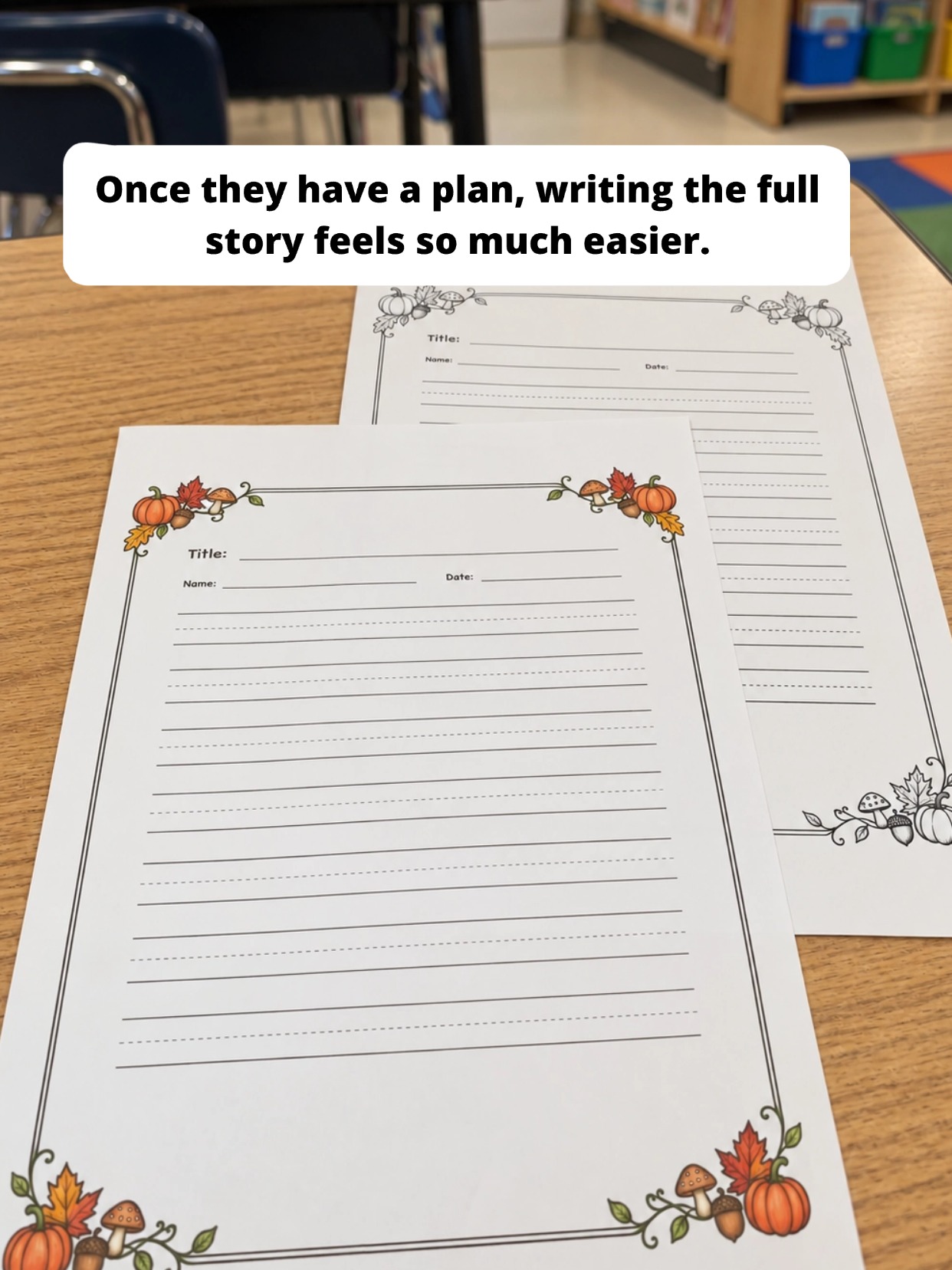 Roll and Write classroom routine step 4